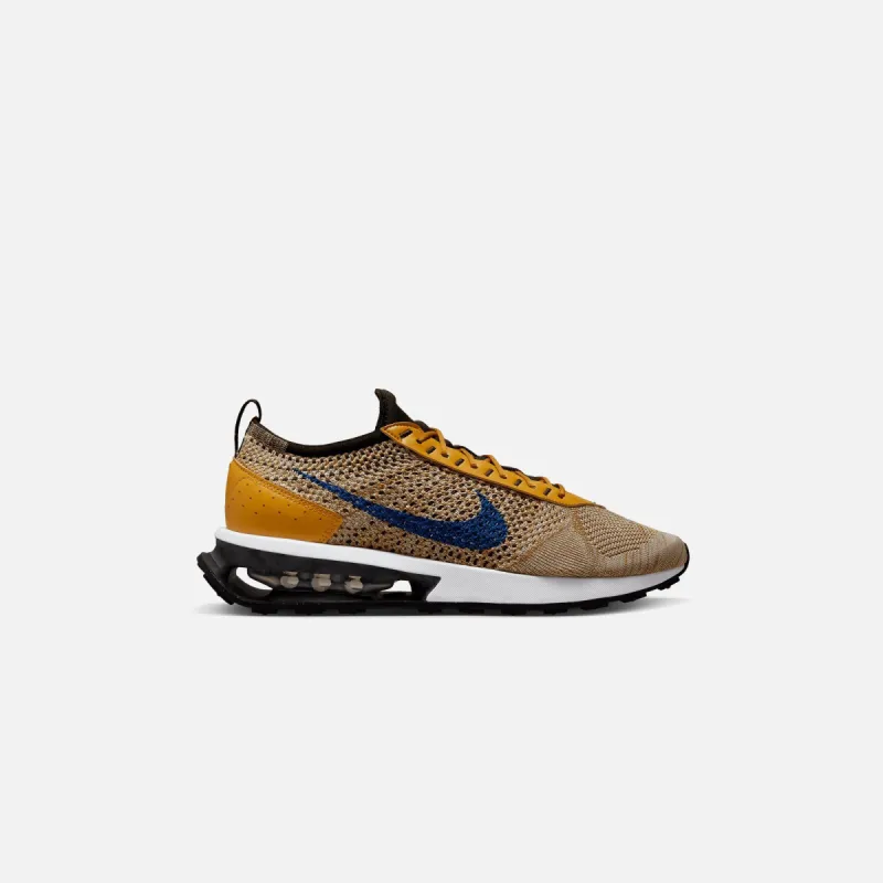 Nike Air Max Flyknit Racer Next Nature - Elemental Gold / Hyper Royal / Gold Suede / Black sold by Kith