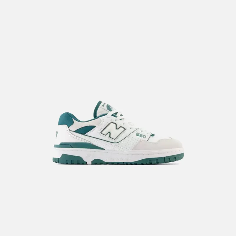 New Balance 550 - White / Vintage Teal sold by Kith