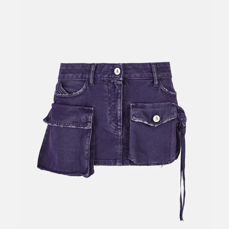The Attico Fay Mini Skirt - Purple sold by Kith