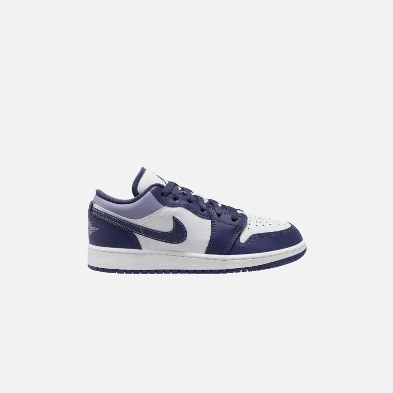 Nike Air Jordan 1 Low - Sky J Purple / Sky J Light Purple / White sold by Kith