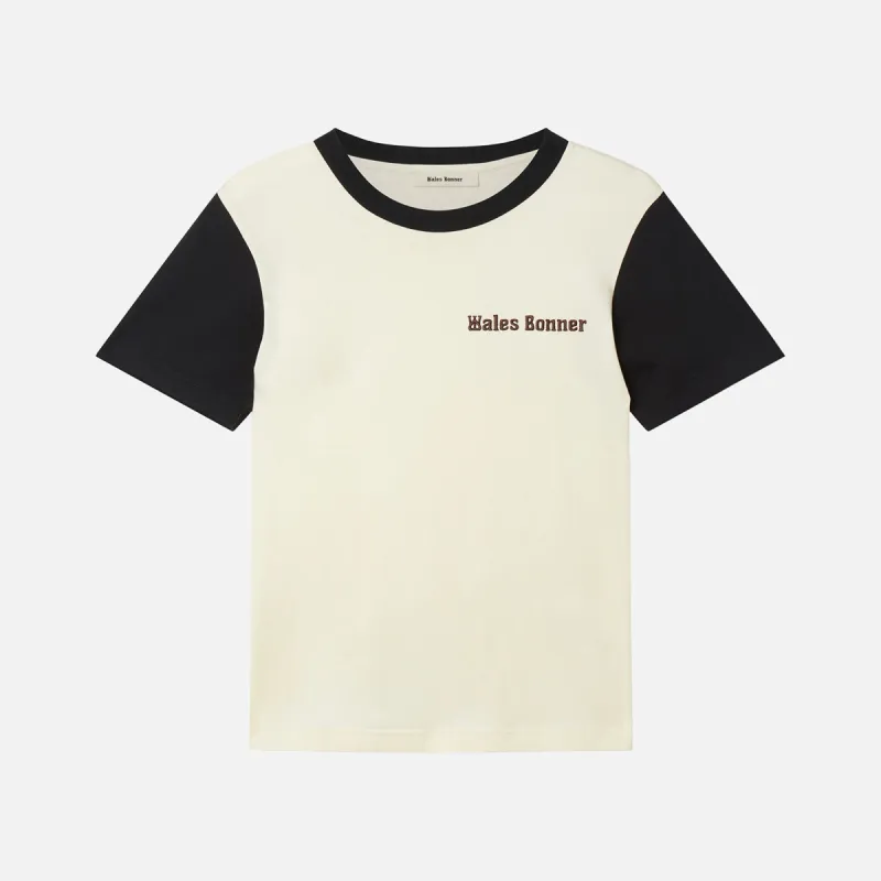 Wales Bonner Morning Tee - Black / Ivory sold by Kith