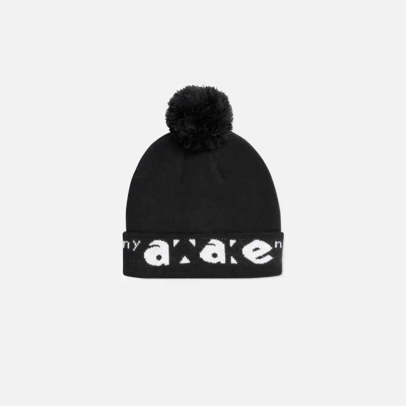 Awake Block Out Logo Beanie - Black sold by Kith