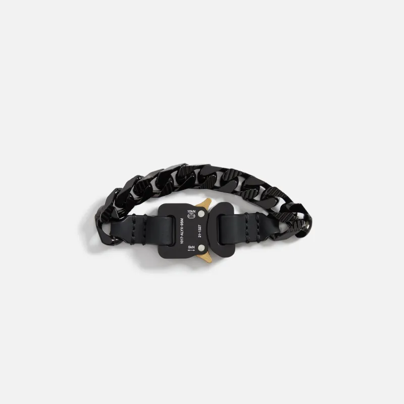 1017 Alyx 9SM Colored Chain Bracelet - Black sold by Kith