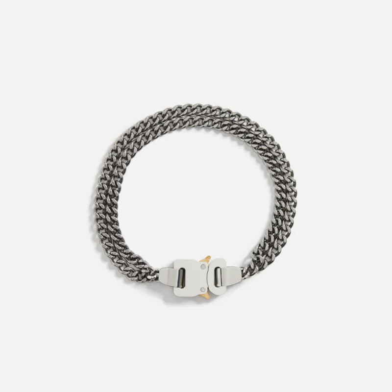 1017 Alyx 9SM 2X Chain Buckle Necklace - Silver sold by Kith