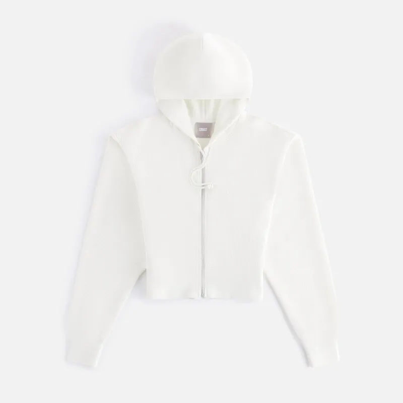Kith Women Fallon Waffle Hoodie - Pebble sold by Kith