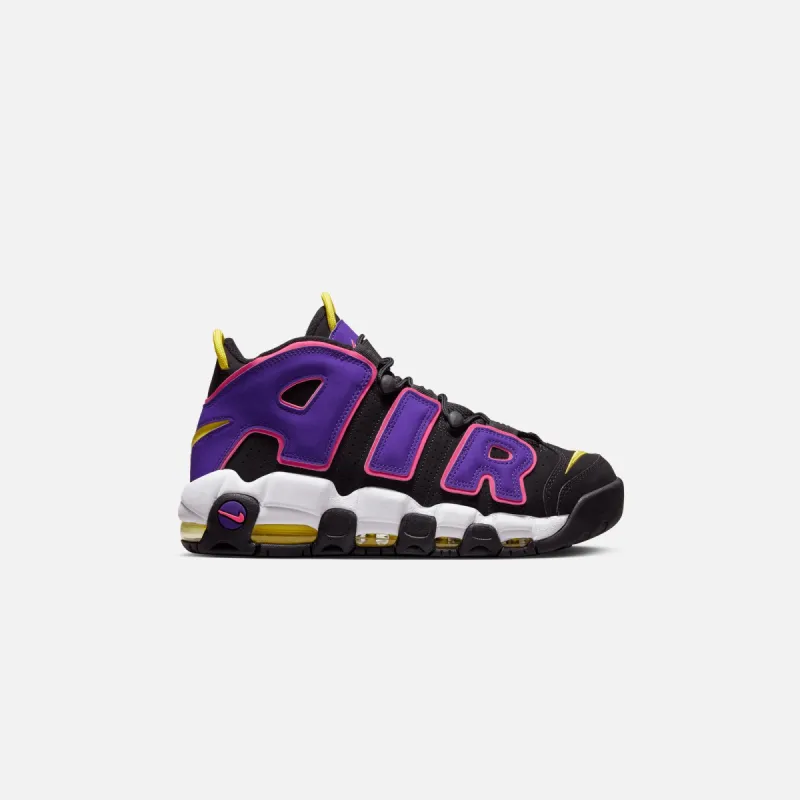 Nike Air More Uptempo `96 - Black / Multi Color / Court Purple sold by Kith