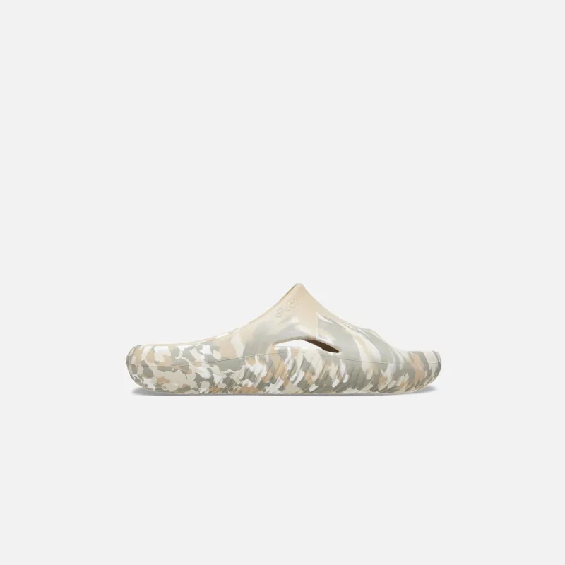 Crocs x Satisfy Mellow Slide - Gray sold by Kith