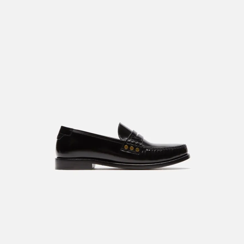 Saint Laurent Le Loafer 15 Plain Vamp Studs Master - Noir sold by Kith