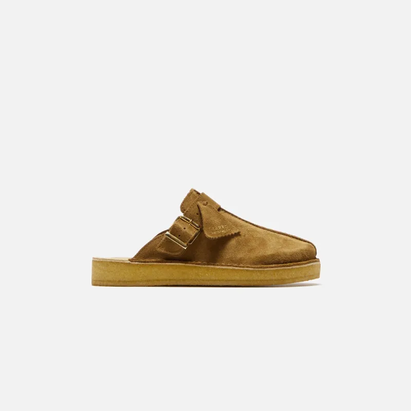 Clarks Trek Mule - Caramel Suede sold by Kith
