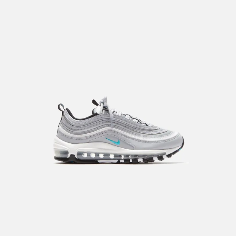 Nike WMNS Air Max 97 SE - Wolf Grey / Teal Nebula / White / Black sold by Kith