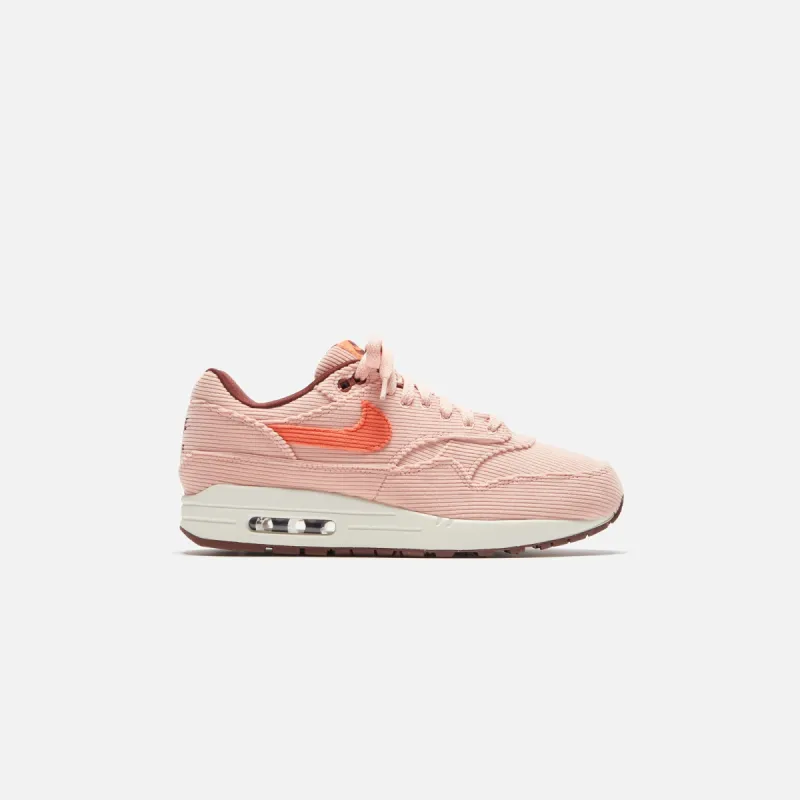 Nike Air Max 1 PRM - Coral Stardust / Bright Coral / Oxen Brown sold by Kith