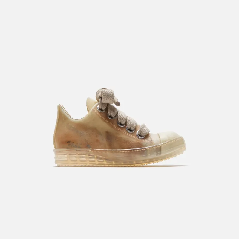 Rick Owens WMNS Scarpe Pelle Low Sneakers - Natural / Clear sold by Kith