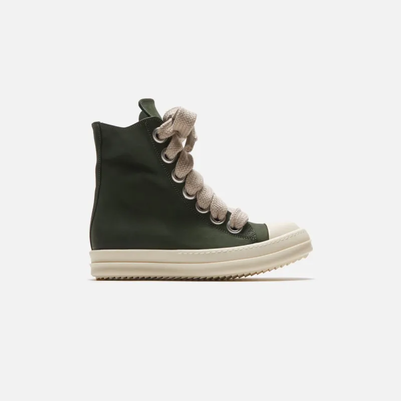 Rick Owens WMNS Scarpe Pelle Sneakers - Moss / Milk sold by Kith