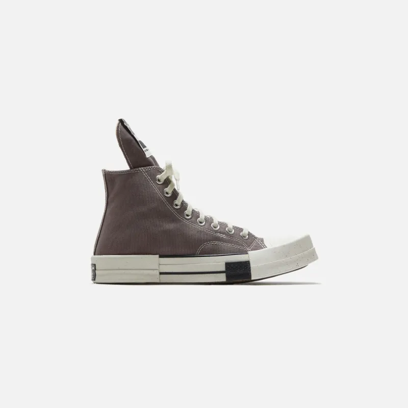 Converse x Rick Owens DRKSHDW Turbodrk Laceless - Iron / Egret / Natural Ivory sold by Kith