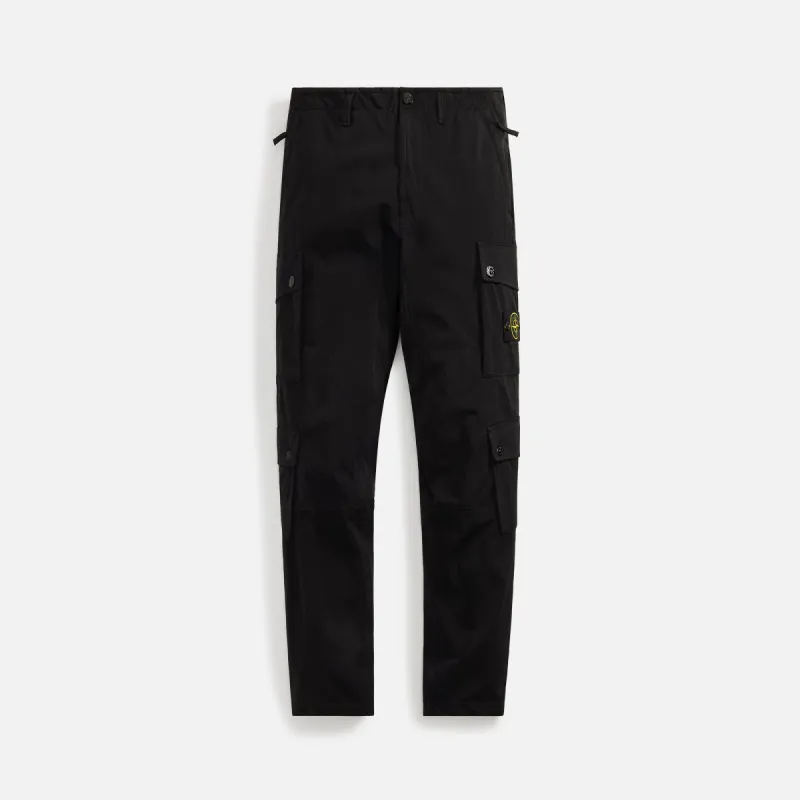 Stone Island Stretch Nylon Twill Cargo Pants - Black sold by Kith