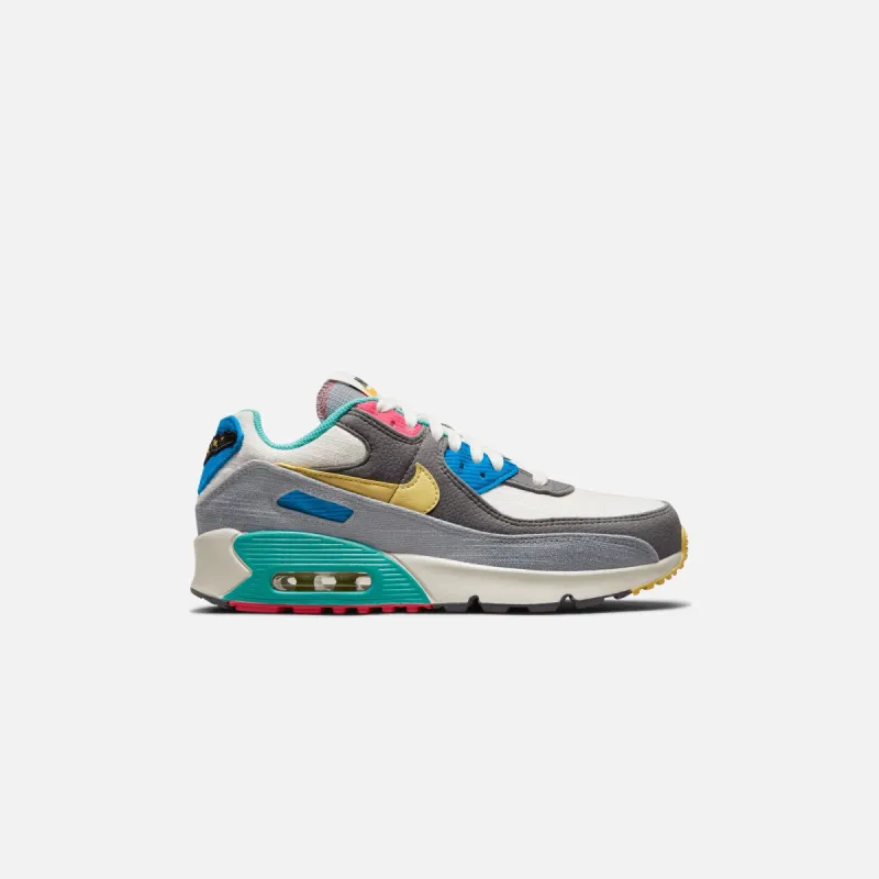Nike GS Air Max 90 - Phantom / Iron Grey / Rush Pink / Celery sold by Kith