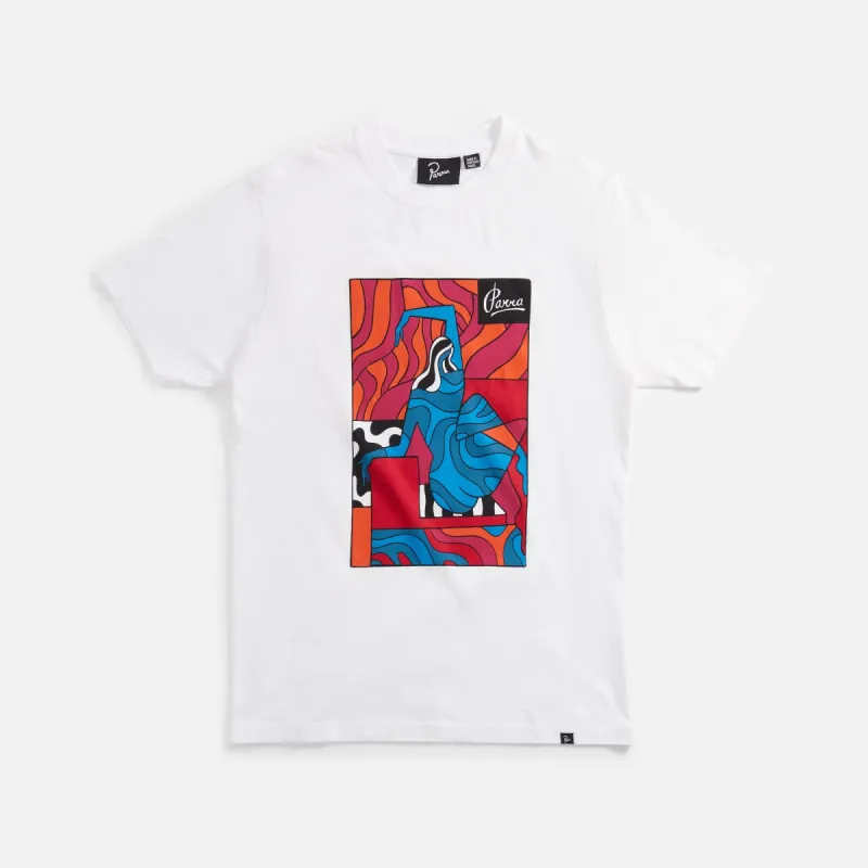 by Parra The Attic Trip Tee - White sold by Kith
