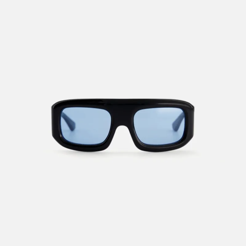 Port Tanger Mauretania Frames Acetate - Black / Rif Blue Lens sold by Kith