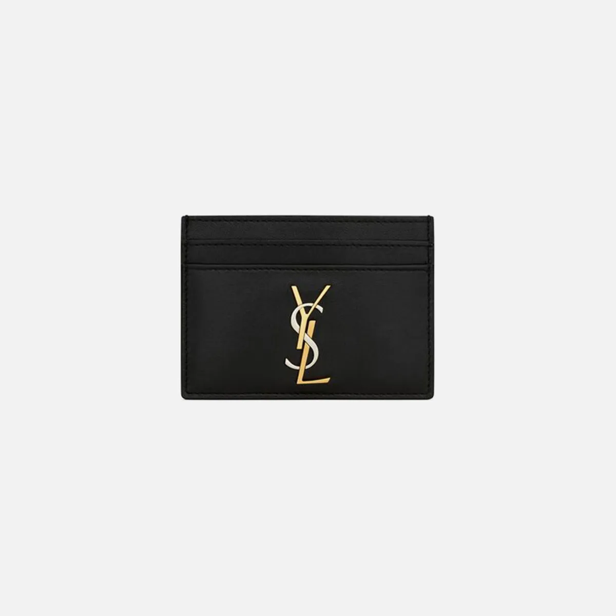【Saint Laurent】YSL PCC(172Y)SL◆3707790SX0W Saint Laurent YSL PCC 172Y Tricolor Hardware Monogram Card