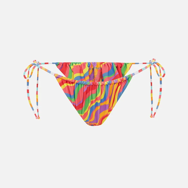 It's Now Cool Gathered Tie Up Bottom - Rainbow sold by Kith