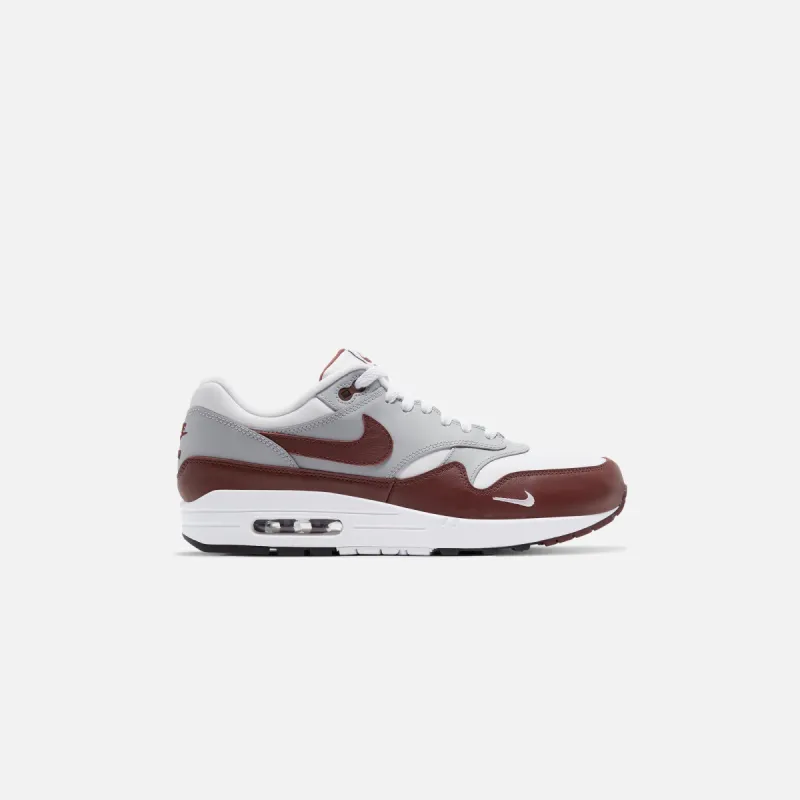 Nike Air Max 1 - White / Mystic Dates / Wolf Grey / Black sold by Kith