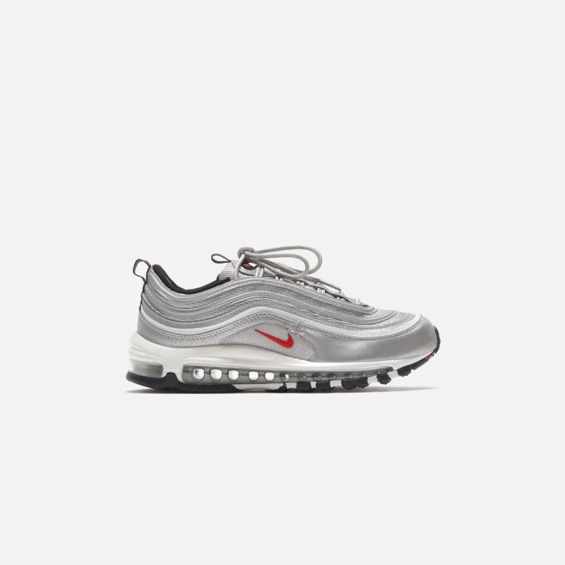 Nike Air Max 97 OG - Metallic Silver / University Red / Black sold by Kith