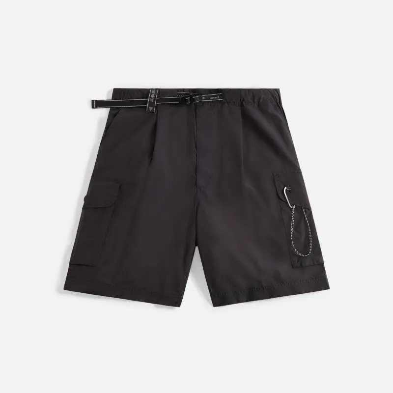 and wander Oversized Cargo Short - Black sold by Kith