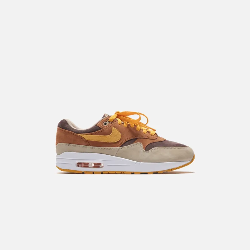 Nike Air Max 1 PRM - Pecan / Yellow Ochre / Baroque Brown sold by Kith