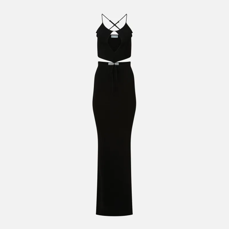 Aya Muse Mesquite Maxi Dress - Black sold by Kith