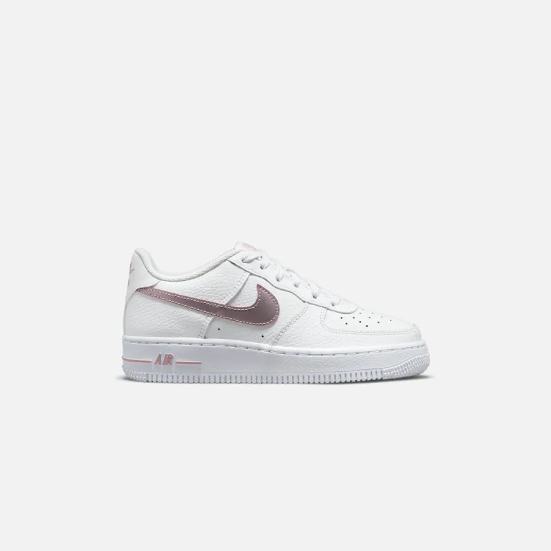 Nike Air Force 1 Grade School - White / Pink Glaze sold by Kith
