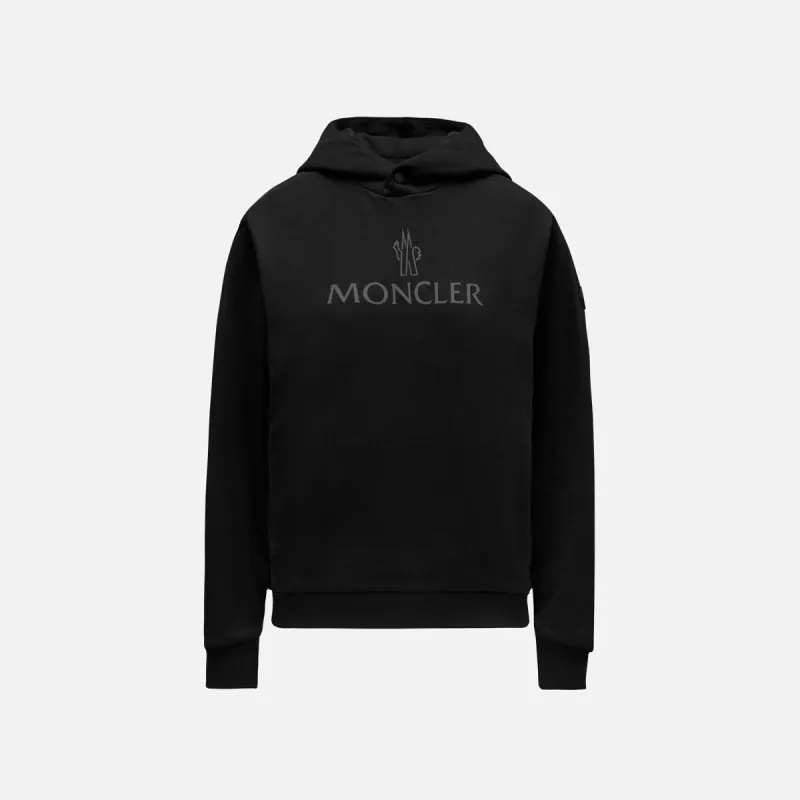 Moncler Hoodie Sweater - Black sold by Kith