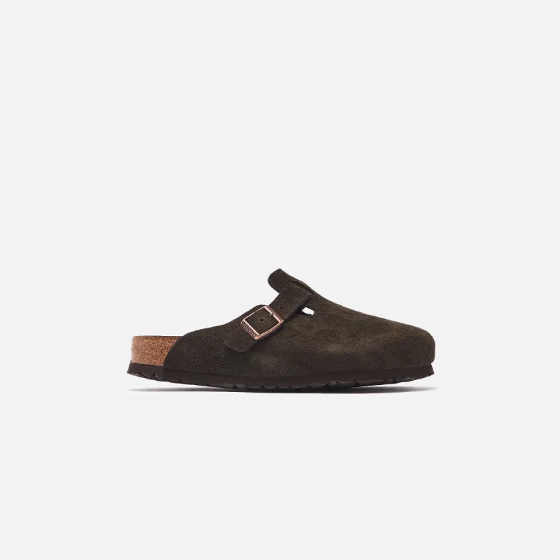 Birkenstock Boston Suede - Mocha sold by Kith