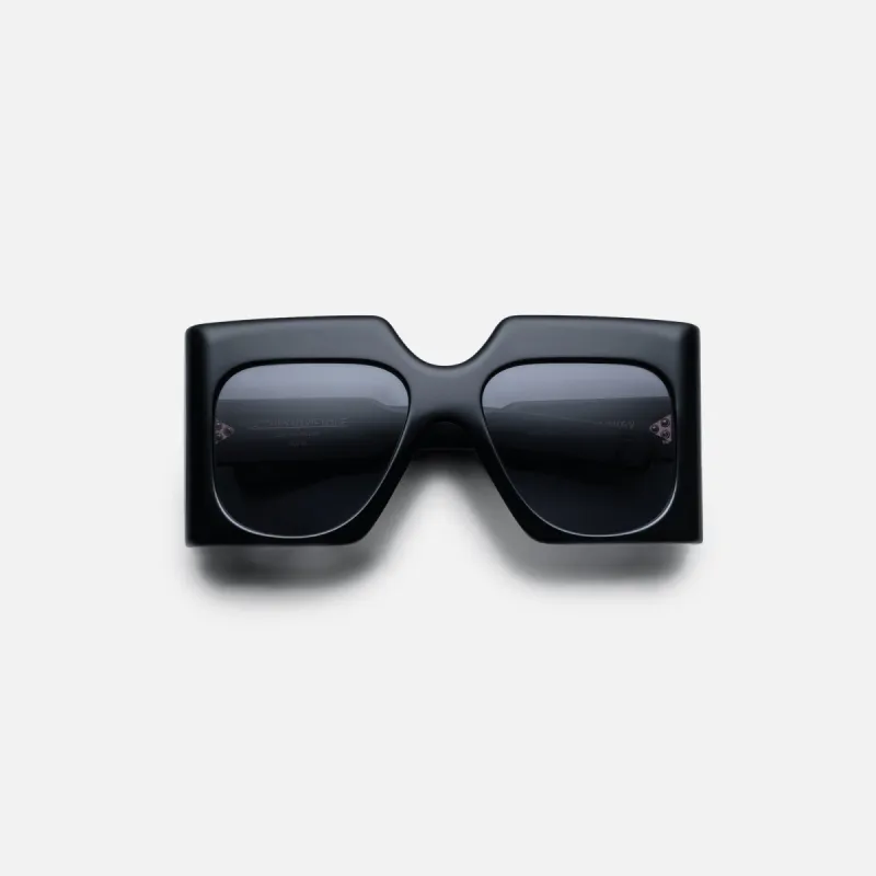 Jacques Marie Mage Ultravox Frame Jet Lens Dark Gold Hardware - Black made by Kith