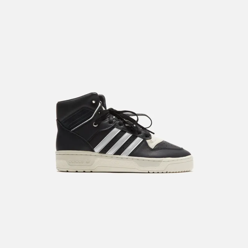 adidas Original Rivalry High Consortium – Core Black / Silver Metallic / Grey One sold by Kith