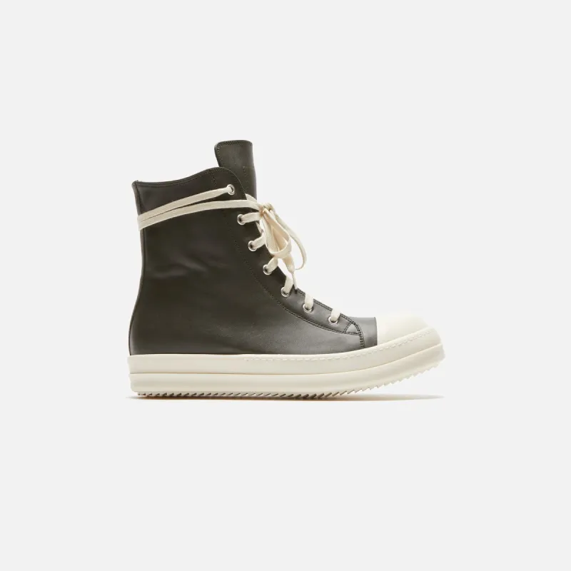 Rick Owens Scarpe in Pelle Sneakers - Forest / Milk / Milk sold by Kith
