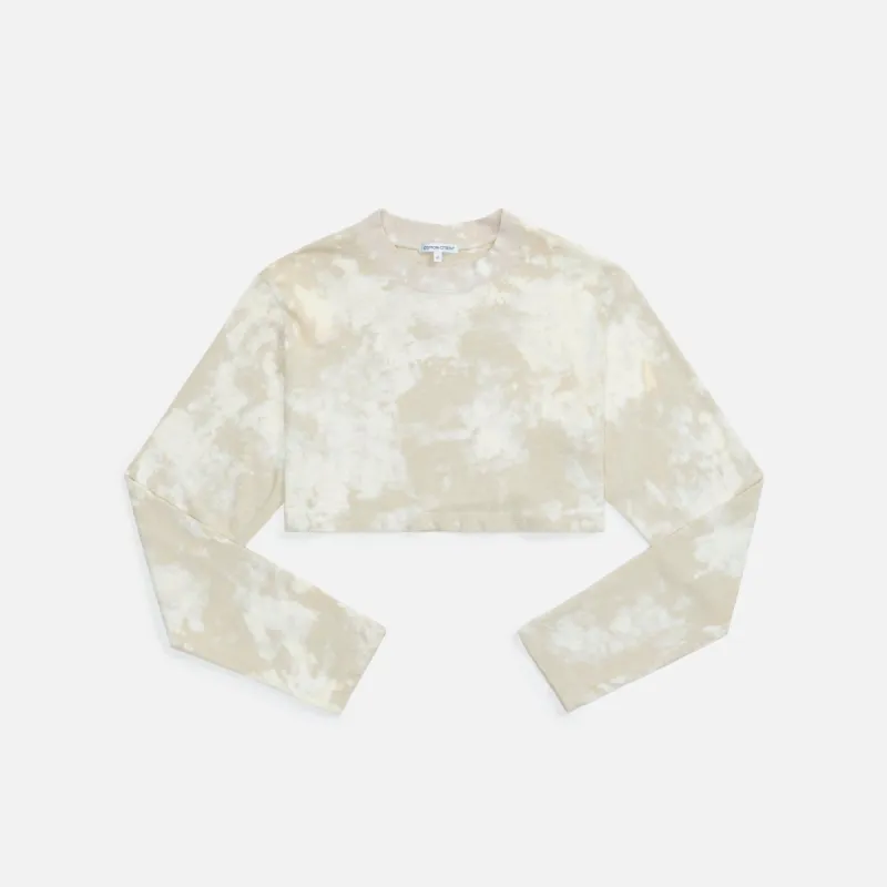Cotton Citizen Tokyo Crop L/S - Oatmeal Splatter made by Cotton Citizen