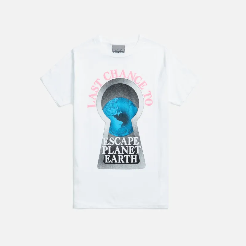 Ashley Williams Planet Earth Tee - White / Pink sold by Kith