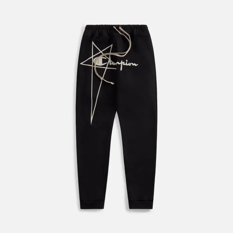 Rick Owens x Champion Joggers - Black sold by Kith