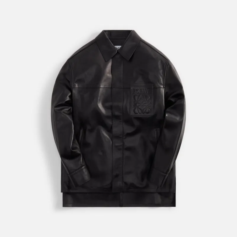 Loewe Debossed Pocket Overshirt - Black made by Loewe