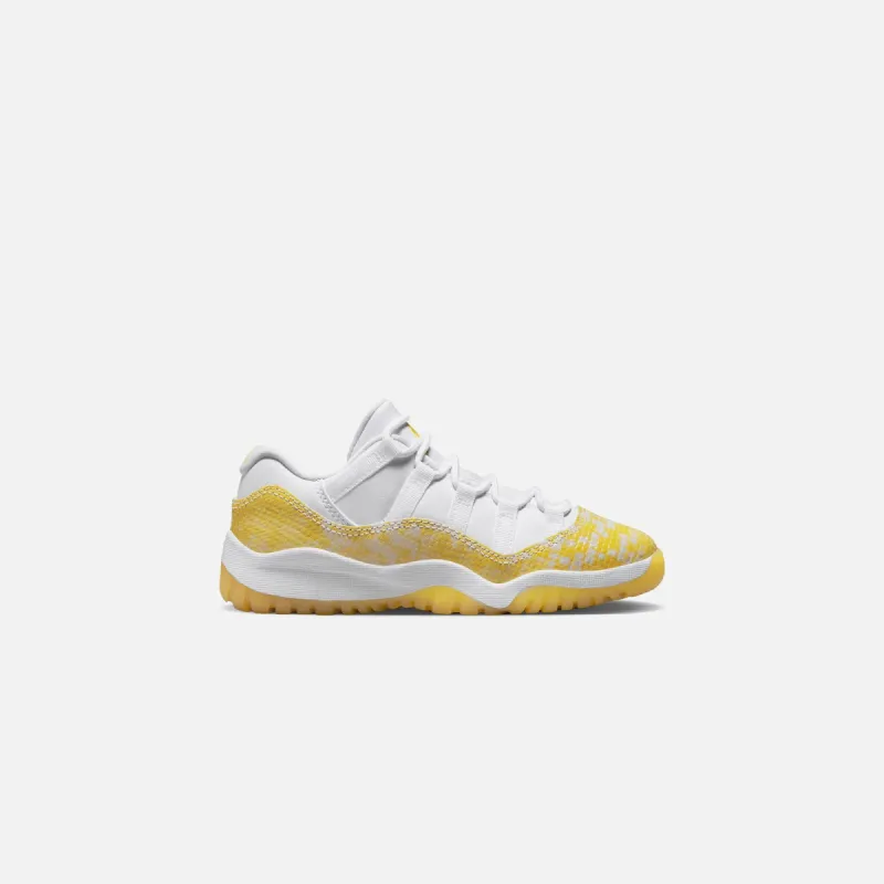 Nike PS Air Jordan 11 Retro Low - White / Tour Yellow sold by Kith