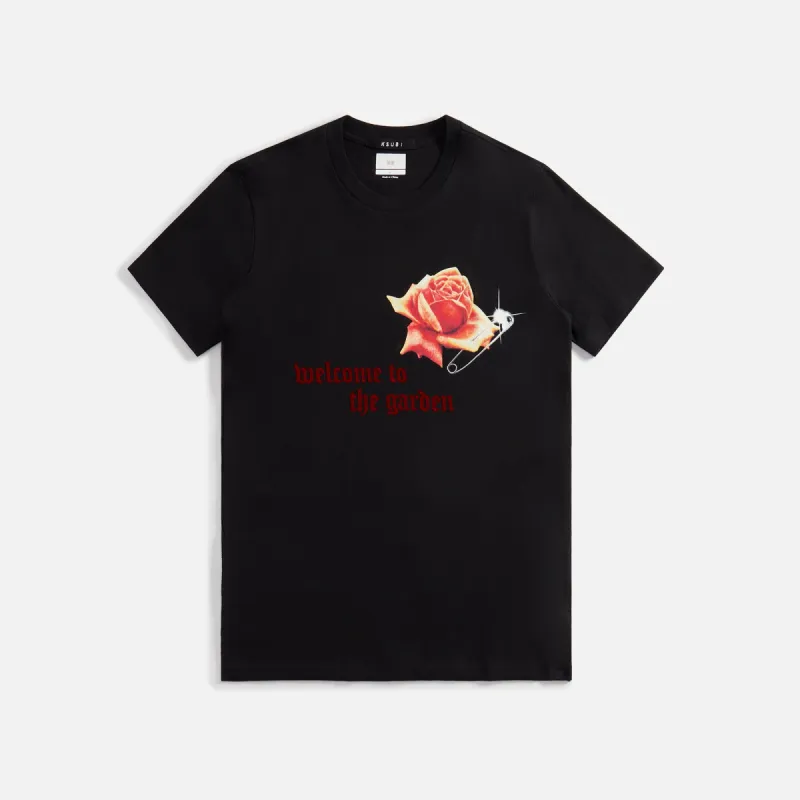 Ksubi Rose Garden Kash Tee Jet - Black sold by Kith