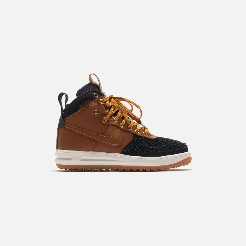 Nike Lunar Force 1 Duckboot - Ale Brown / Black / Goldtone made by Nike