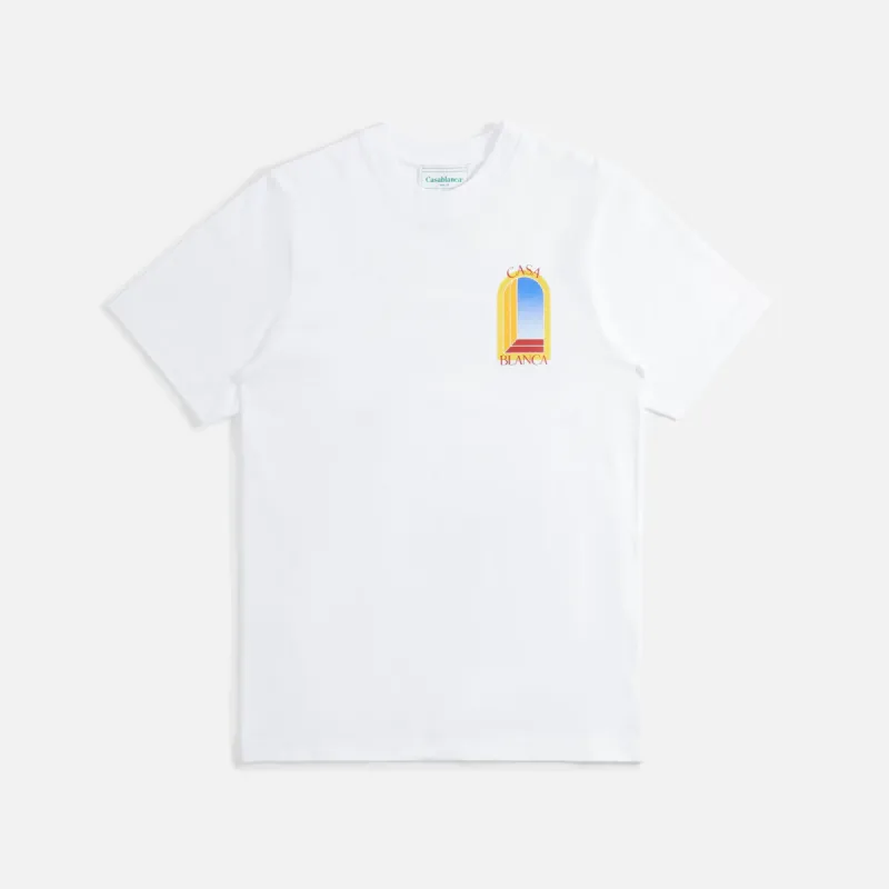 Casablanca L'Arche De Jour Printed Tee - White sold by Kith