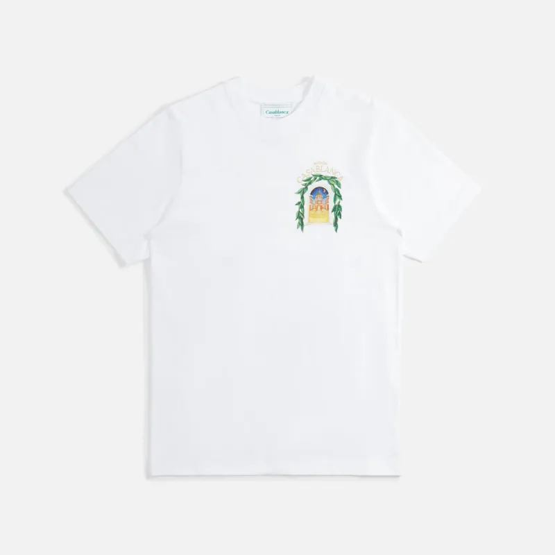 Casablanca Avenida Printed Tee - White made by Kith