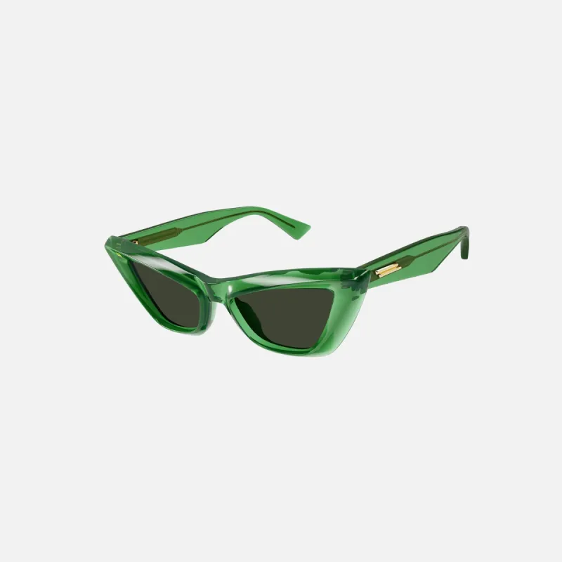 Bottega Veneta Acetate Cat Eye Frame - Transparent Green sold by Kith
