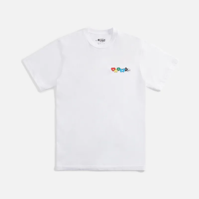 Awake NY Printed Charm Logo Tee - White sold by Kith