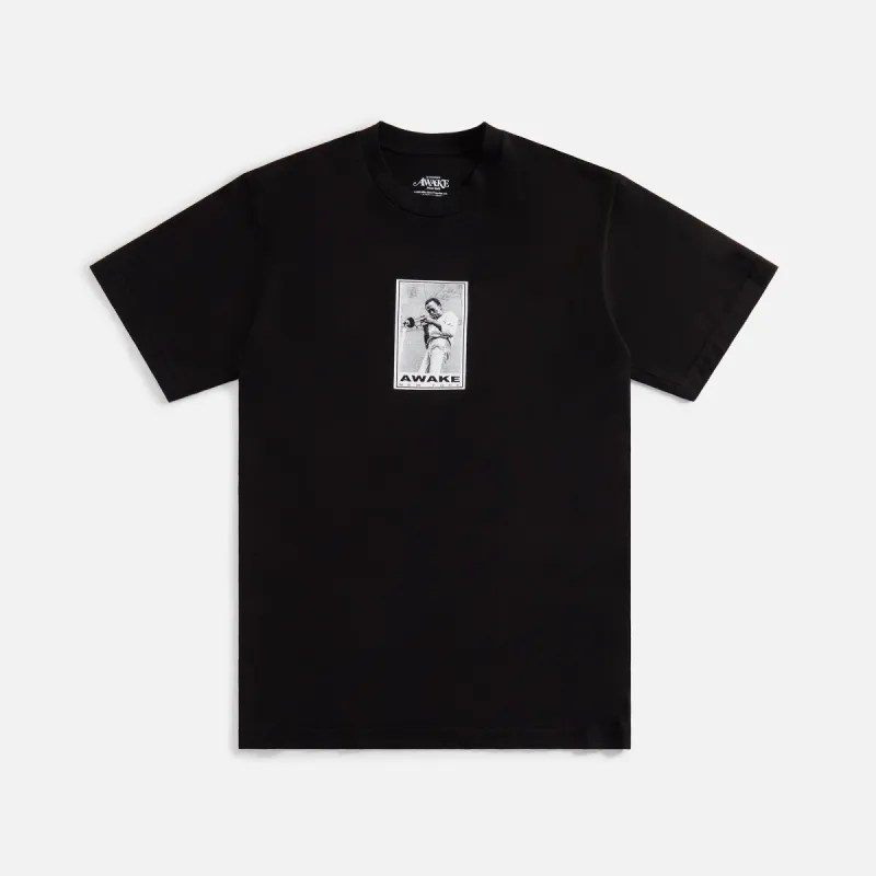 Awake NY Miles Davis Printed Tee - Black sold by Kith