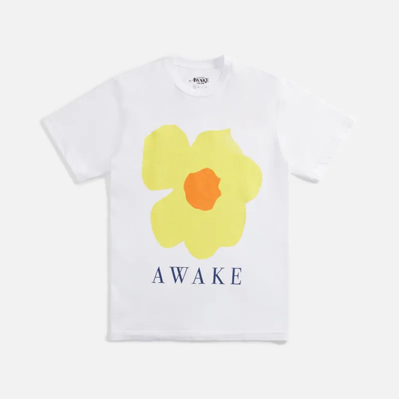 Awake NY Floral Printed Tee - White sold by Kith
