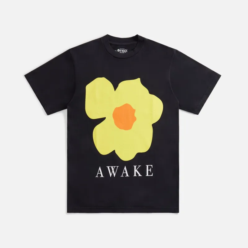 Awake NY Floral Printed Tee - Black sold by Kith