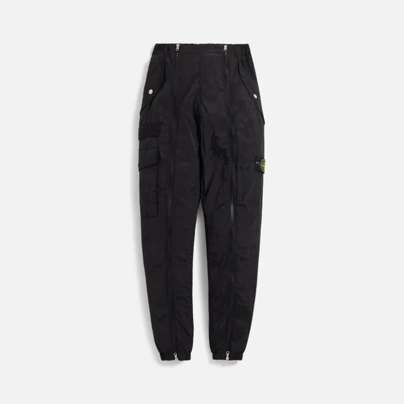 Stone Island Nylon Metal Garment Dyed Cargo Pant - Black sold by Kith